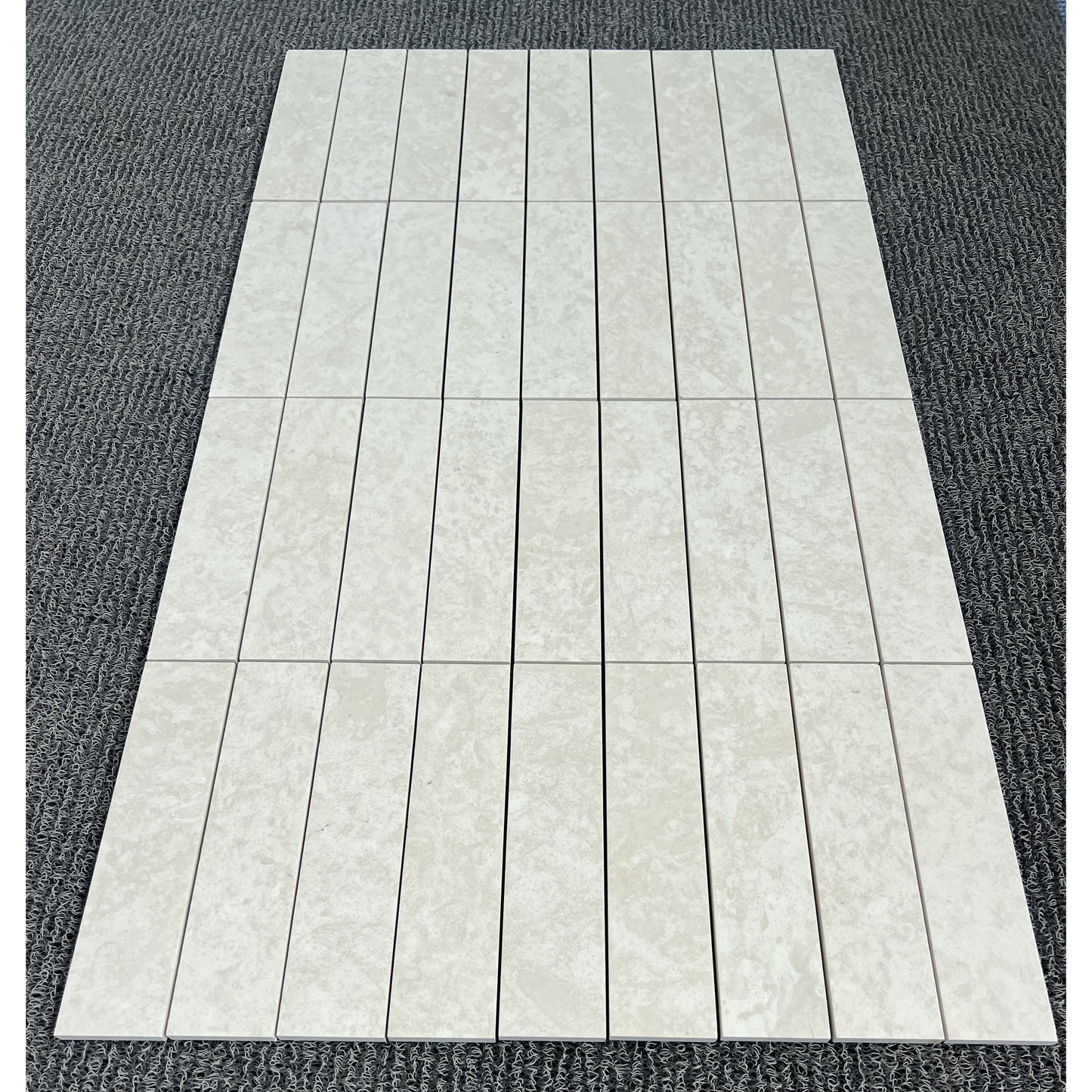 2.25" x 9" AGARWOOD LIMESTONE BRUSHED & PILLOWED EDGE
