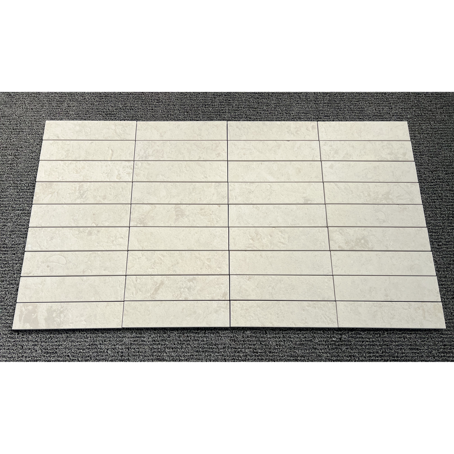 2.25" x 9" AGARWOOD LIMESTONE BRUSHED & PILLOWED EDGE