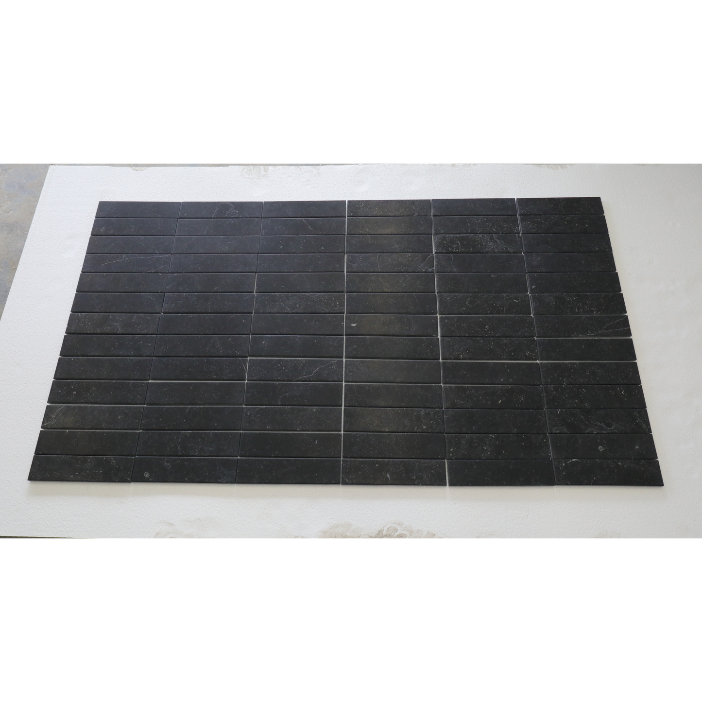 2.25" x 9" BELGIAN BLUESTONE BRUSHED & PILLOWED EDGE