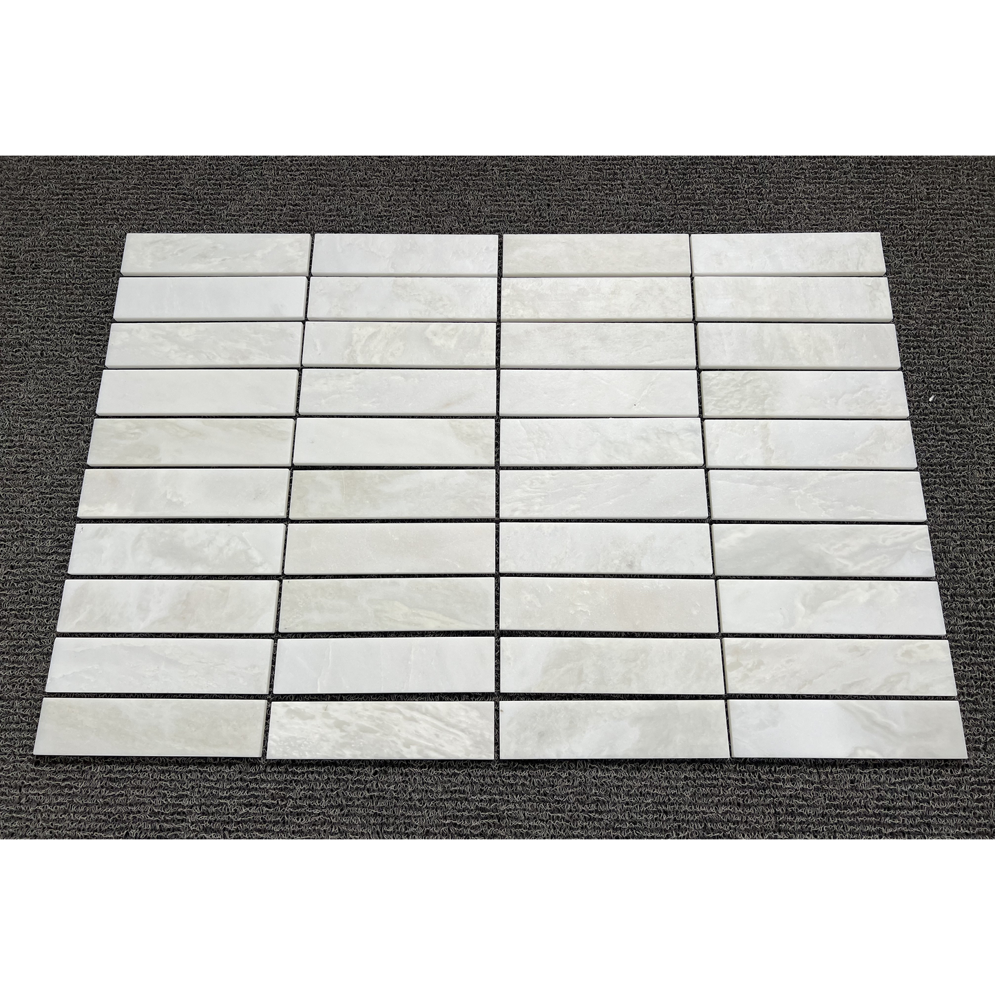 2.25" x 9" BIANCO NAMIBIA BRUSHED & PILLOWED EDGE