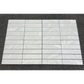 2.25" x 9" BIANCO NAMIBIA BRUSHED & PILLOWED EDGE