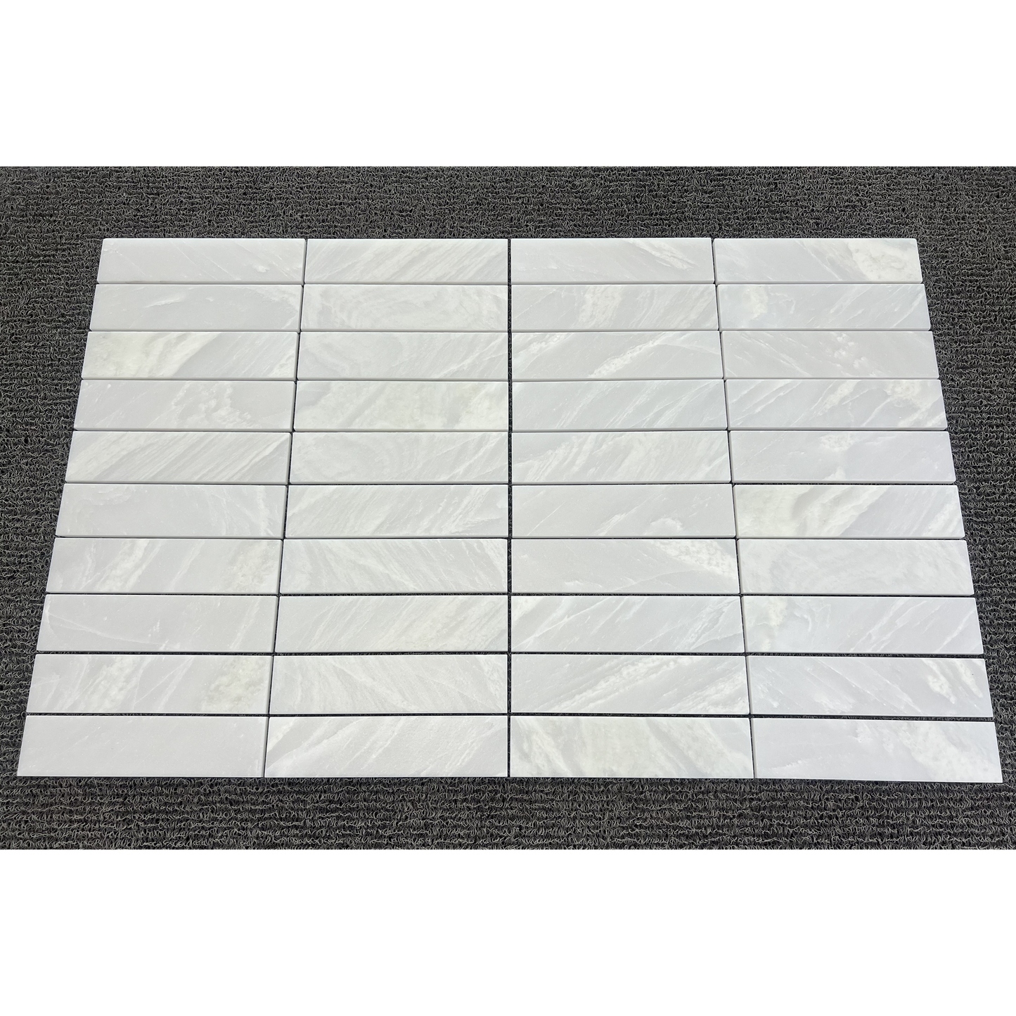 2.25" x 9" BIANCO NAMIBIA BRUSHED & PILLOWED EDGE