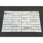 2.25" x 9" CALACATTA MONET BRUSHED & PILLOWED EDGE