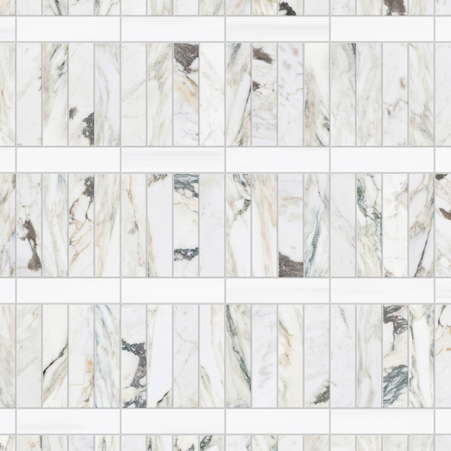 2.25" x 9" CALACATTA MONET BRUSHED & PILLOWED EDGE