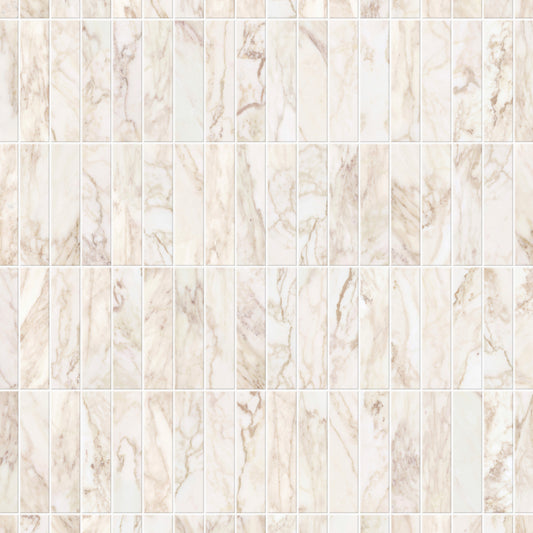 2.25" x 9" CALACATTA VAGLI BRUSHED & PILLOWED EDGE