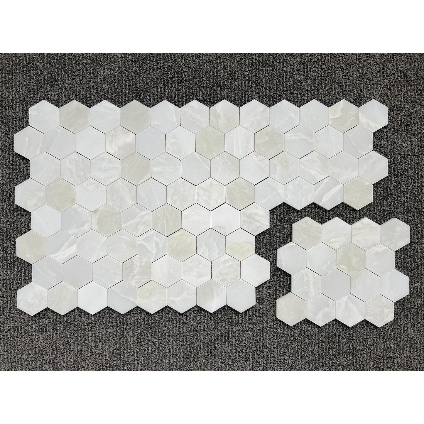 2.5" HEXAGON BIANCO NAMIBIA HONED