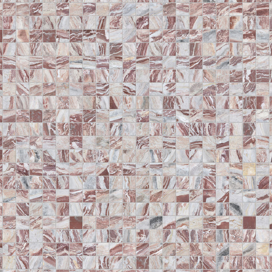 2" x 2" ARABESCATO ROSSO HONED