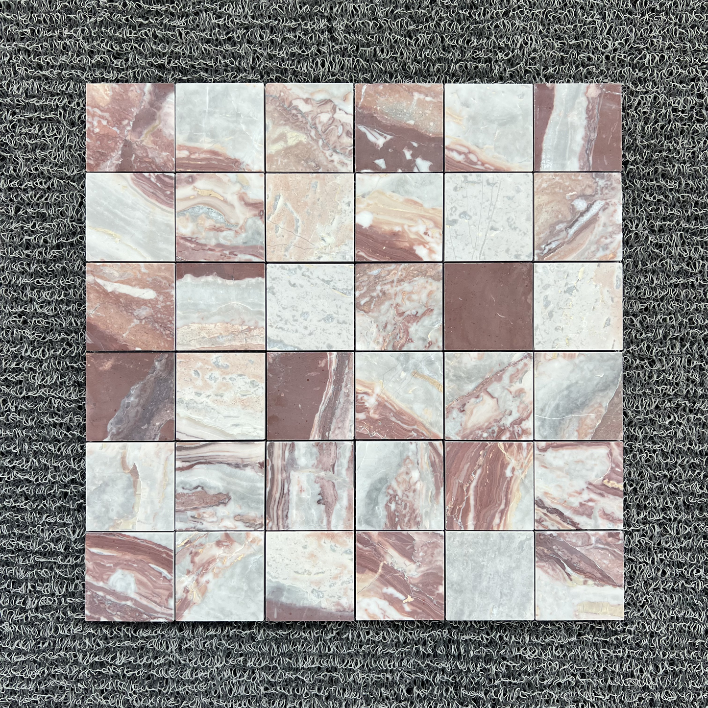 2" x 2" ARABESCATO ROSSO HONED