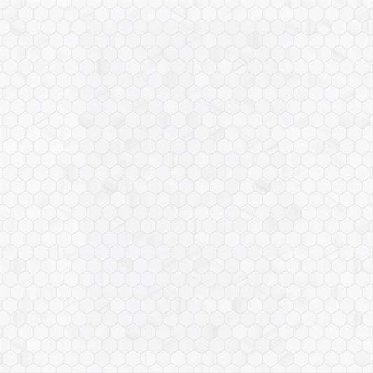 4CM HEXAGON BIANCO DOLOMITE LEATHERED