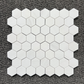 4CM HEXAGON BIANCO DOLOMITE LEATHERED