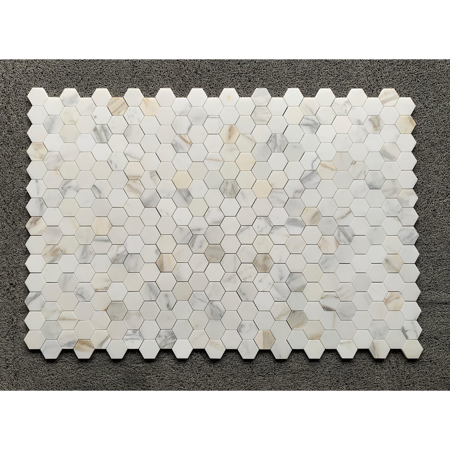 4CM HEXAGON CALACATTA GOLD HONED