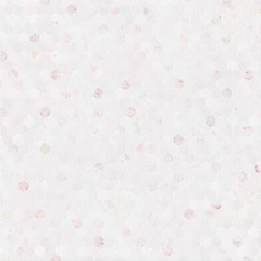 4CM HEXAGON ROSA ROSA POLISHED