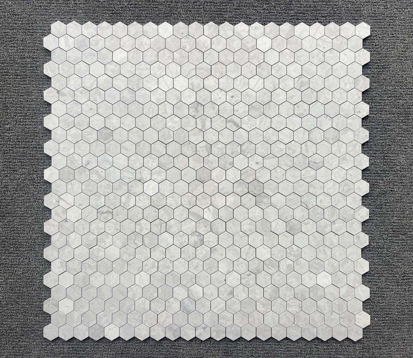 4CM HEXAGON THELA GREY HONED