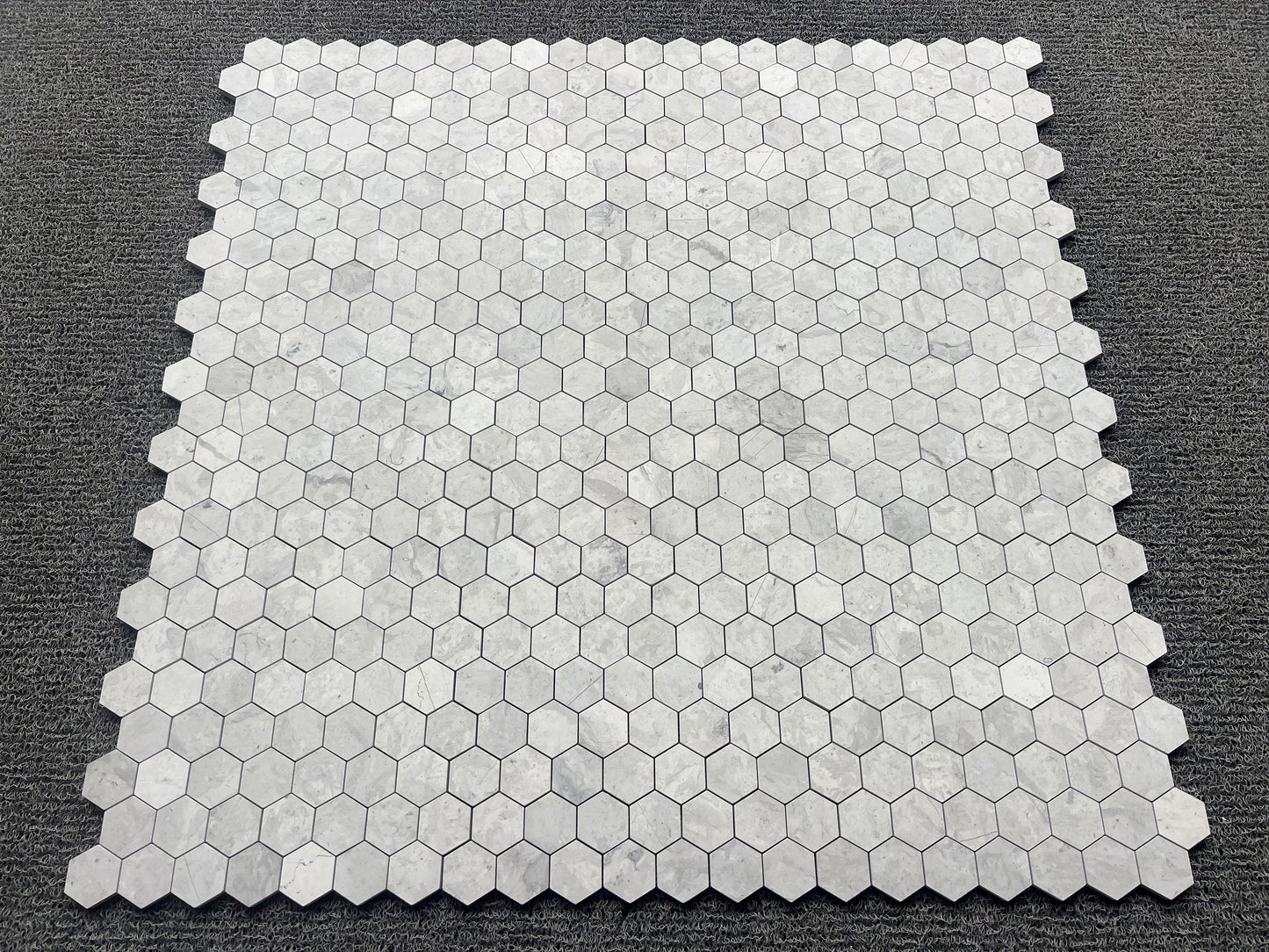 4CM HEXAGON THELA GREY HONED