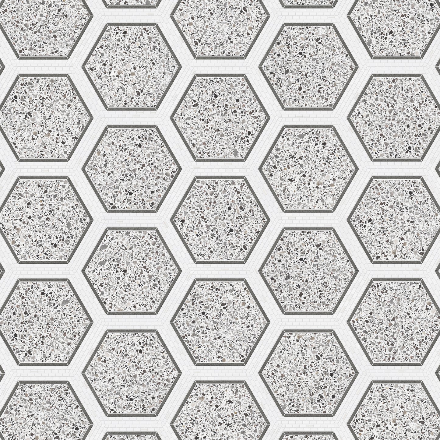HEXAGON CHAIN TERRAZZO