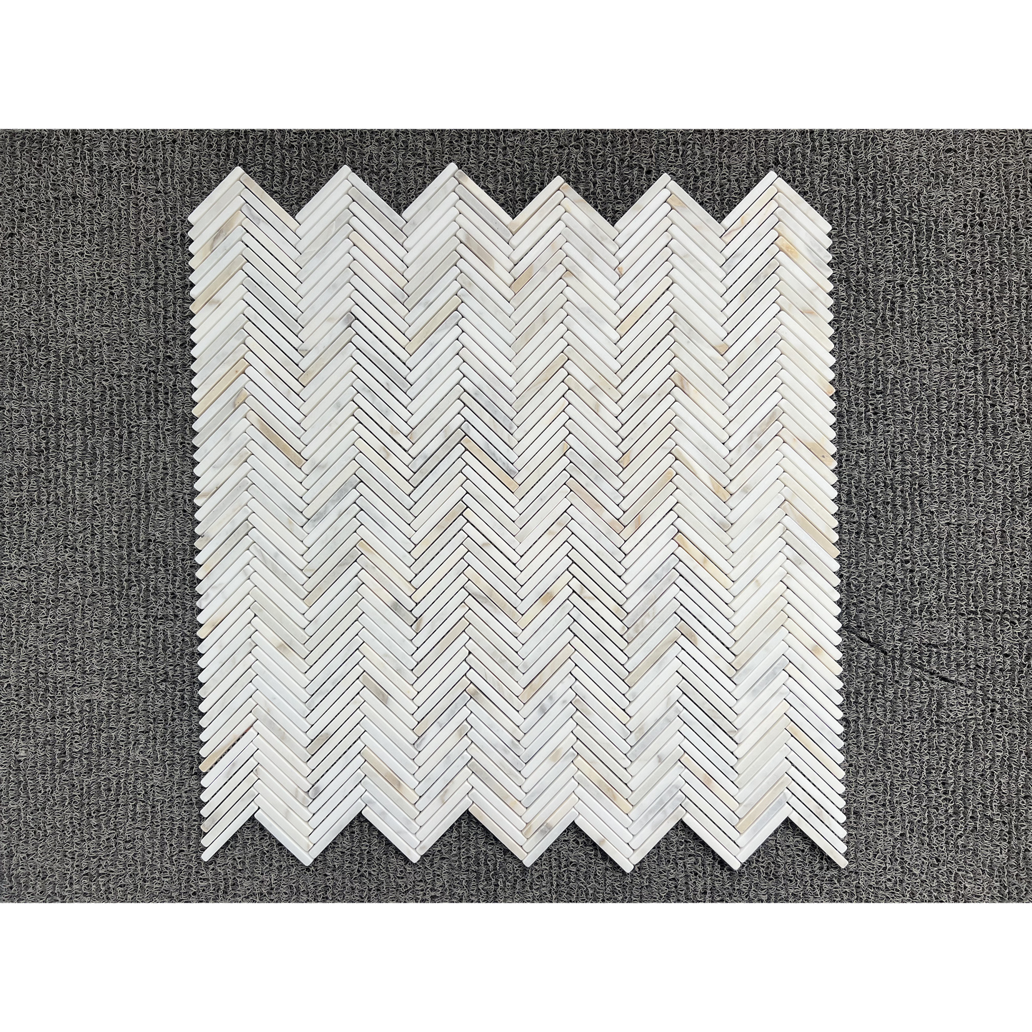MINI HERRINGBONE CALACATTA GOLD TUMBLED