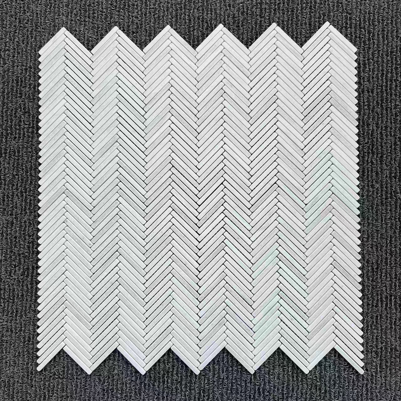 MINI HERRINGBONE NESTOS BEIGE TUMBLED