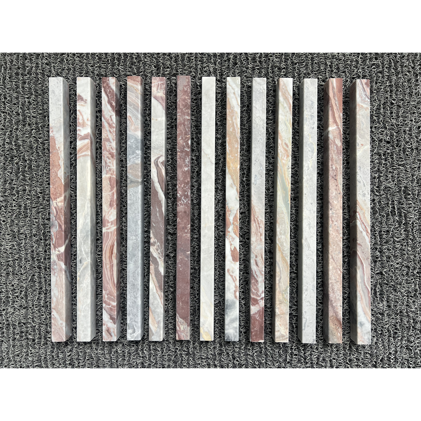 5/8" x 12" MOLDING LINER ARABESCATO ROSSO HONED