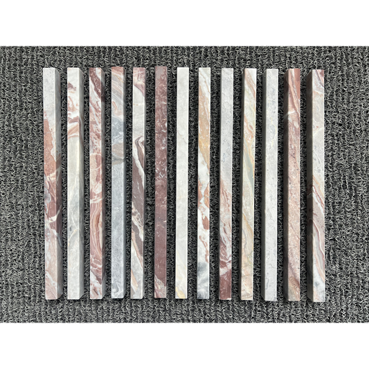 5/8" x 12" MOLDING LINER ARABESCATO ROSSO HONED
