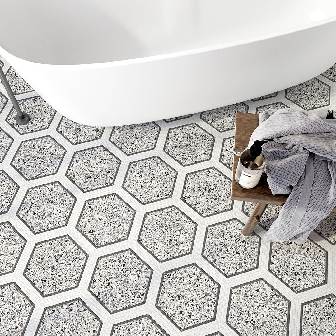 HEXAGON CHAIN TERRAZZO