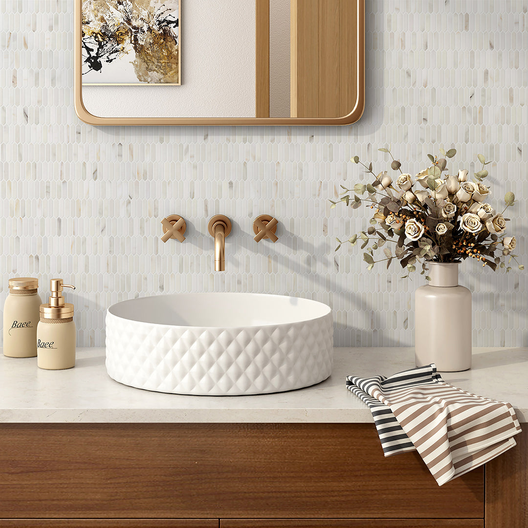 MINI PICKET CALACATTA GOLD HONED